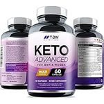 Keto Diet Pills for Men & Women - 1 Month Supply - Vitamins and Minerals - Formulated in The UK - Vegan - Contributes to Fatty Acid & Carb Metabolism