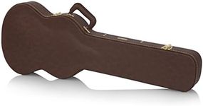 Gator Cases Deluxe Wood Case for SG Electric Guitars; Brown Exterior (GW-SG-BROWN)