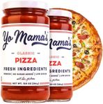 Keto Classic Pizza Sauce by Yo Mama's Foods – Pack of (2) - Vegan, No Sugar Added, Low Carb, Low Sodium, Gluten Free, Paleo, and Made with Fresh Non-GMO Tomatoes!