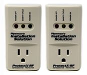 2 Pack Pipeman's Installation Solution Surge Voltage Protector 1800 Watts, White