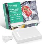 FRESKO Vacuum Sealer Bags 20x30cm 120 Count,Textured Vacuum Food Sealer Bag,Thick Embossed PreCut Bags | BPA Free | for Sous Vide Cooking and Food Storage Withstands Freezing, Boiling and Microwaving
