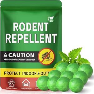 Mouse Repellent, Peppermint Oil Rat Repellent Indoor & Outdoor, Rat Poisoning Super Strength for Pest Insect Control-Long Lasting Family Protection (10)