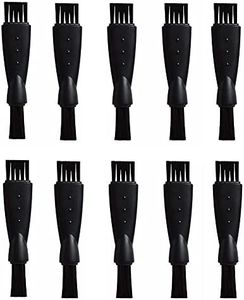 BlingKingdom 10pcs Mens Electric Shaver Cleaning Brush Hair Remover Shaving Razor Brush Replacement Brushes - Black