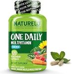 NATURELO One Daily Multivitamin for Men - with Natural Food-Based Vitamins, Minerals, Fruit & Vegetable Extracts - Best for Maintaining Essential Nutrients - 120 Vegan Capsules | 4 Month Supply