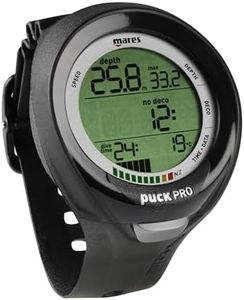 Mares Puck Pro Plus Wrist Dive Computer, All Black (414135-BKBK)