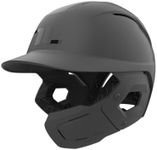 TUCCI Potenza Batting Helmet with Jaw Flap, L/XL, Matte Gray, Right-Handed Hitter