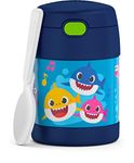 Thermos FUNTAINER 10 Ounce Stainless Steel Vacuum Insulated Kids Food Jar with Spoon, Baby Shark