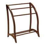 Winsome Wood Blanket Rack, Antique Walnut, FURNITURE