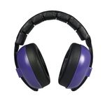 BANZ Earmuffs Infant Hearing Protection - Ages 0-2 Years - The Best Earmuffs for Babies & Toddlers - Industry Leading Noise Reduction Rating - Block Noise (Dark Purple)