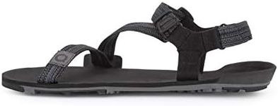 Xero Shoes Men's Z-Trail EV Sandals — Men's Lightweight Hiking & Running Sandal — Barefoot Feel, Wide Toe Box, Minimalist Trail Sport Sandals for Men — Multi-Black, Size 11 UK
