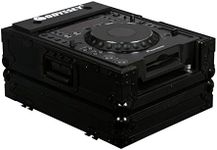 Odyssey FZCDJBL Universal Large Format Media Player Case - Fits Large Format CD Players - Ventilation Pits and Cable Storage - Spring Loaded Handle - Black Label