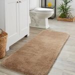 Irsha Carpets Extra Soft Luxury Area Rug Fluffy Carpet Living Room Shaggy Carpet 2-inch Thick Carpet (Beige, 2x6 Feet)