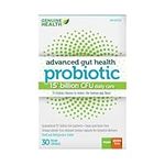 Genuine Health Advanced Gut Health Gentle-Care Probiotic, 30 count, 15 Billion CFU, Natural daily gut health and digestive support, 15 diverse and balanced strains per capsule, Dairy, soy & gluten-Free, Non-GMO, Vegan