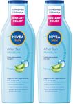 NIVEA SUN After Sun Moisturising Soothing Lotion (200ml), Cooling NIVEA After Sun, Naturally Soothing After Sun Cream with 24 Hour Effectiveness, Aftersun Aloe Vera (Pack of 2)