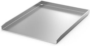 Onlyfire Stainless Steel SUS 304 Griddle Plate BBQ Plancha |40 x 30 cm| Universal for Most BBQ Gas Grills and Charcoal Grills