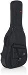 Gator Cases Transit Series Acoustic Guitar Gig Bag Charcoal Black Exterior (GT-JUMBO-BLK)