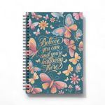 Infinote Blooming Dreams Happiness Reusable Planner – A5 Smart Notebook with Erasable Pen, 100 Pages (50 Sides), Colorful Planner Templates, Ruled & Blank Pages (A5, BloomingDreams)