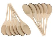 Craftplay Wooden spoons | 23.5cm length | Pack of 12 spoons