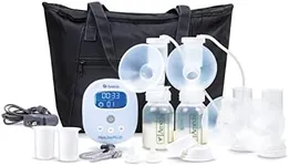 Ameda MYA Joy Plus Electric Breast Pump + Breast Pump Bag | Rechargeable Breast Pump | Portable Breast Pump Hands Free | Hospital Grade Breast Pump | Includes HygieniKit & Ameda Pump Parts