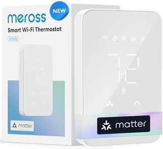 meross Matter Smart Thermostat for Electric Baseboard Heater, Works with Alexa, HomeKit, Google, SmartThings, Programmable WiFi Thermostat for House, Energy Saving, App & Voice Control for Smart Home