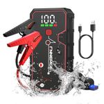 FNNEMGE Car Jump Starter 4000A Peak 21800mAh 12V Super Safe Jump Starter(Up to 8.0L Gas or 6.5L Diesel Engine), with USB Charge Output Port,LED Light,HD Large Screen.