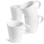 LE TAUCI 5 Ounce Espresso Cups - Perfect Size for Nespresso Lungo, Set of 4, White