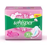 Whisper Ultra Soft XL Sanitary Pads, 50 count (Pack of 1)