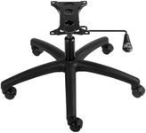 VEVOR Office Chair Base Replacement, 28", 2500 lbs Static Load, Heavy Duty Universal Computer Desk Chair Stool Base Part with 5 Casters, Gas Cylinder & Seat Plate, Desk Chair Base Replacement, Black