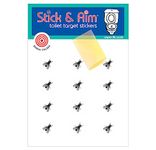 Urinal Fly Bulk Pack (13 Targets) Toilet Target Stickers for Toilets and Urinals with Sticker Applicator Tool, Sticks on Wet Surface, Toilet Targets for Toilet Training Boys, Aiming Targets for Boys