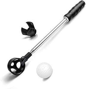 prowithlin Golf Ball Retriever, Golf Ball Retriever Telescopic for Water with Automatic Locking Scoop, Ball Retriever Tool Golf with Grabber Tool, Golf Accessories Golf Gift for Men (9ft)