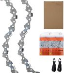 2-Pack 12 inch Chainsaw Chains Fits for Stihl MS170 MS171 MSE170C, Low Kickback Saw Chain 3/8" LP Pitch .043" Gauge 44 Drive Links