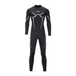 ZCCO Wetsuits Men's 3mm Premium Neoprene Full Sleeve Dive Skin for Spearfishing,Snorkeling, Surfing,Canoeing,Scuba Diving Wet Suits(4XL)