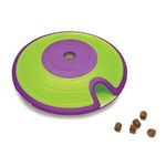 Outward Hound Nina Ottosson Dog Treat Maze Dog Puzzle Interactive Treat Puzzle Dog Enrichment Dog Toy, Level 2 Intermediate, Green