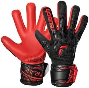 Reusch Attrakt Freegel Silver NC Junior Goalkeeper Gloves for Children with Breathable Mesh for Maximum Ventilation