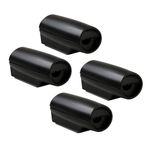 CITKOU 4Pcs Deer Whistles for Cars with Extra Tapes Minimum Design Black