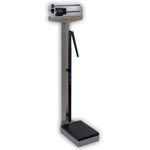 Detecto 439S Stainless Steel Eye Level Physician Scale with Height Rod