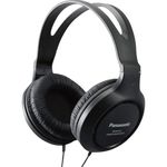 Panasonic Full-Size Over-Ear Wired Long-Cord Headphones - 4.1x 7.2X 7.6, Black (RP-HT161-K)