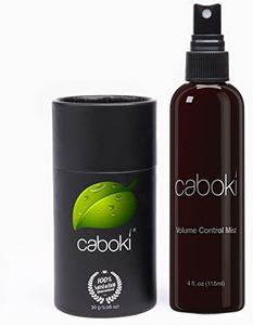 Hide Bald Spots and Bald Edges Instantly. Make Thin Hair Look 10X Fuller. Caboki Hair Fiber Starter Kit (Light Brown)