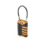Lewis N. Clark TSA Cable Lock, Orange, One Size
