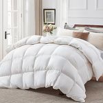 Globon Goose Down Comforter Twin Size,Medium Weight Duvet Insert for All Season ,29OZ,650 Fill Power ,100% Cotton with Corner Tabs,White…