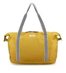 Joules Coast Collection, Unisex, Softside Foldable Packaway Duffle for Travel Or Overnight, Portable, Carry On, One Size, Antique Gold