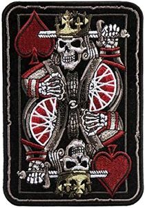 Hot Leathers Suicide King Patch (Multicolor, 3.5" Width x 4" Height)