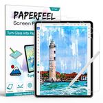 PAPERFEEL [2 Pack] Screen Protector for iPad Pro 12.9 2022/2021 /2020/2018 Models, Matte PET Paper Screen Protector for iPad Pro 12.9 inch 6th Gen Drawing and Writing - Anti-Glare/Anti-fingerprint