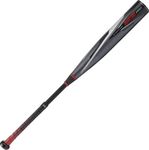 Rawlings Quatro Pro 2022 BBCOR 2 5/8" 2 Piece Composite Baseball Bat Drop -3, Black/Grey/Red, 33"/22oz