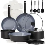 CAROTE 19PCS Ceramic Cookware Sets,