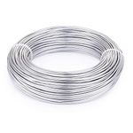 Aluminium Wire Rolls 10m Bendy Craft Silver Wire for Jewelry Making,DIY Sculpture,Modelling Making and Crafts(Sliver,Diameter-2.0mm)