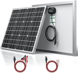 SUNER POWER 12V 50W Solar Battery Charger Maintainer PRO, Built-in UltraSmart MPPT Charge Controller, Waterproof 50 Watt Solar Panel Charging Kit for 12Volt AGM, Deep Cycle, Lead-Acid, Lifepo4 Battery