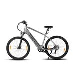 Bodywel M275 Electric Bike for Adults, 27.5" MTB Mountain Bike E-Bike with 36V 15.6Ah Removable Battery, LED Display, Dual Oil Hydraulic Brakes, Mens Bike (Grey)