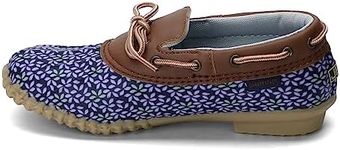 JBU by Jambu Women's Gwen Garden Ready Rain Shoe, Navy/Lilac Floral, 7.5 UK