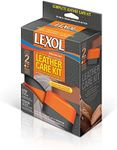 Lexol Leather Conditioner and Cleaner, 2-Step Leather Care Sponge Kit, Use on Car Leather, Furniture, Shoes, Bags, and Accessories